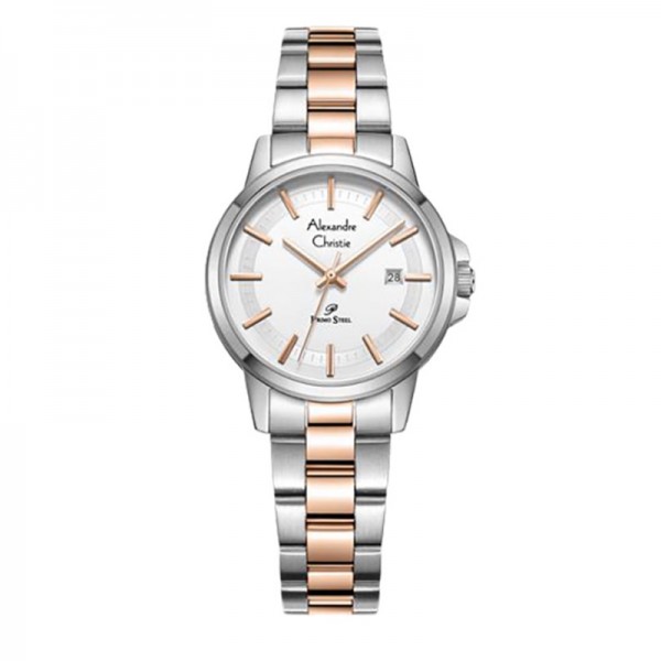 Alexandre Christie AC 1034 Silver Rosegold White LDBTRSL